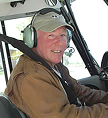 Barry Ross in Cockpit